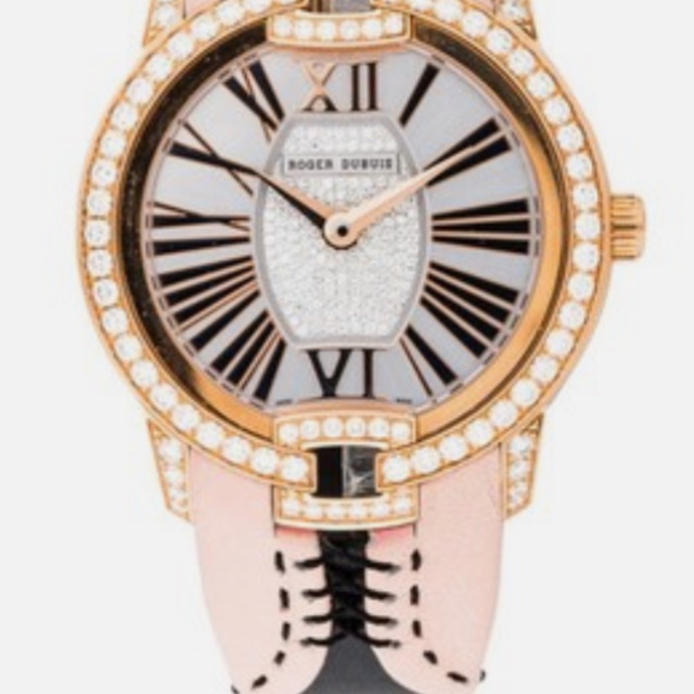 Roger Dubuis Velvet "Corset" Limited Edition 18k Gold Diamonds Ladies Watch